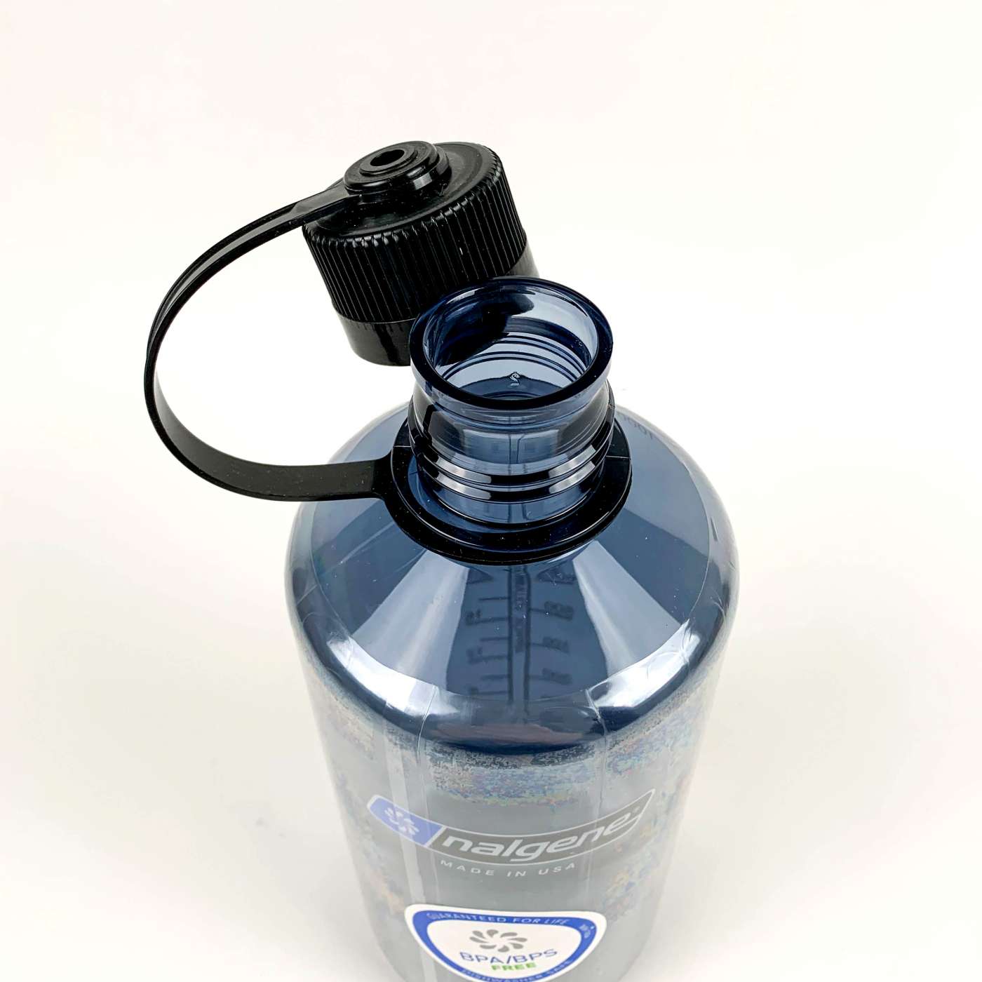Nalgene Wasserflasche 1 Liter – 2 Stück, Schmale Öffnung, BPA-frei, Spülmaschinenfest